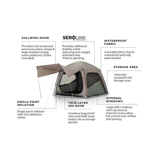 Zempire Pronto 4 V2 Inflatable Air Tent 4 Zempire Pronto 4 V2 Inflatable Air Tent - Image 4