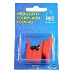 BEP Single Insulated 6mm Stud With Red Cover