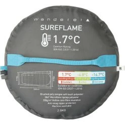 Wanderer SureFlame 1.7°C Camper Sleeping Bag -Franklin Outlet Store BCF 628922 06 hi res