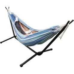 Wanderer Seafoam Stripe Queen Hammock -Franklin Outlet Store BCF 632768 04 hi res