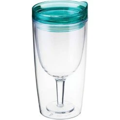 TraVino Spill Proof Wine Cup Green