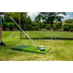 Franklin Tri-turf Golf Hitting Mat With Rubber Tee -Franklin Outlet Store tri turf golf hitting mat with rubber tee 92502x close wide driver 2